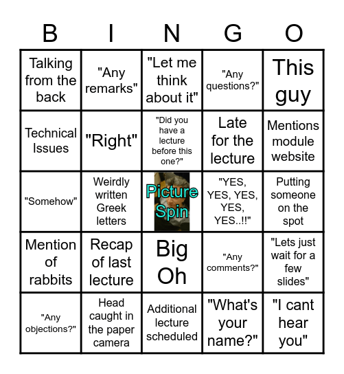 Charis Bingo Card