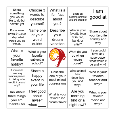 Get-to-Know-You Bingo Card