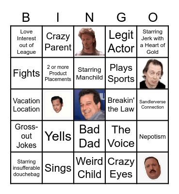 Sandlerthon Bingo Card