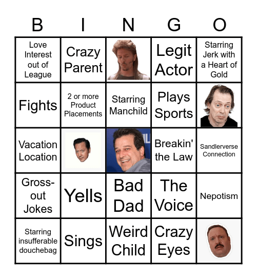 Sandlerthon Bingo Card