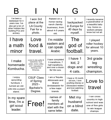 Find the Pirate Bingo Card