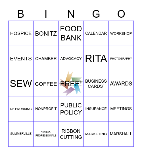 CHAMBER BINGO Card