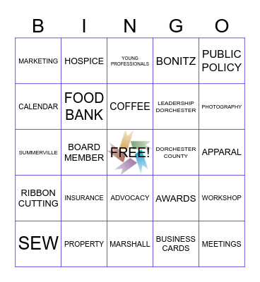 CHAMBER BINGO Card