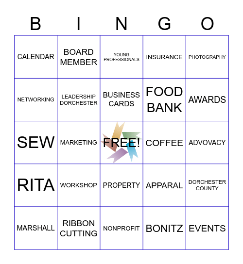 CHAMBER BINGO Card