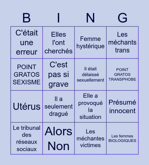 Bingo Soirée 19/01/2023 Bingo Card