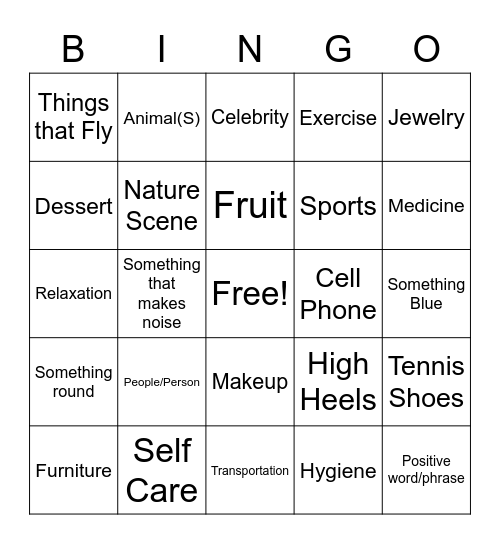 Magazine Bingo Card