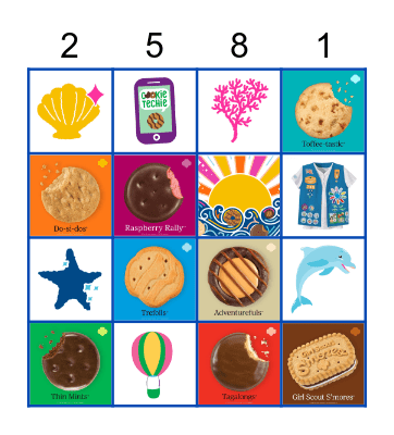 Girl Scout Cookie Bingo! Bingo Card