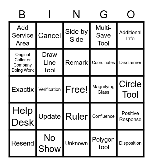 811 Bingo Card