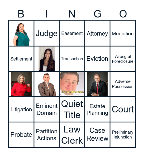 Gomez Law Bingo Card