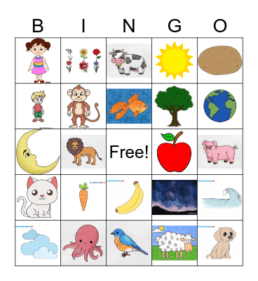 God's Creations Bingo Card