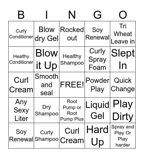 SEXY Bingo Card