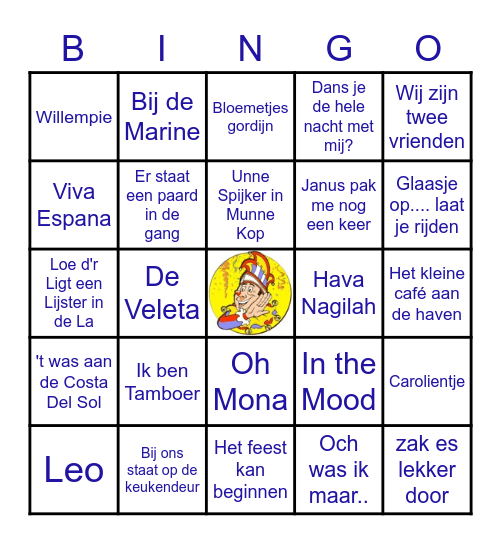 CARNAVAL MEEZINGERS Bingo Card