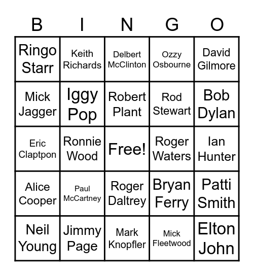 Himmelske Fars Plukkliste Bingo Card