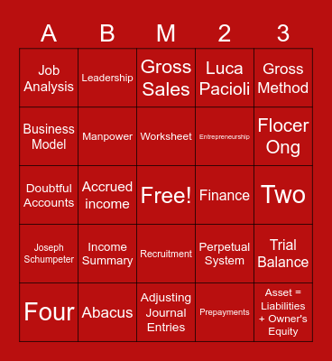 BINGO KNIGHTS Bingo Card