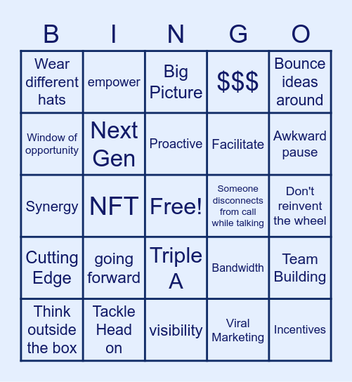 All-hands Bingo Card
