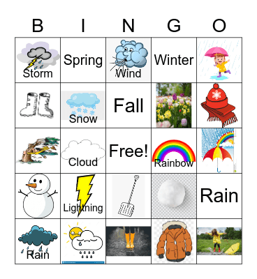 WEATHER BINGO Card