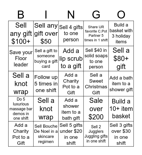 MERRY LUSHMAS! Bingo Card