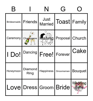 BRIDAL SHOWER Bingo Card