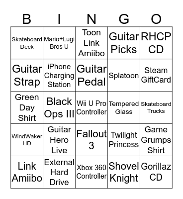 Birthday Bingo Card