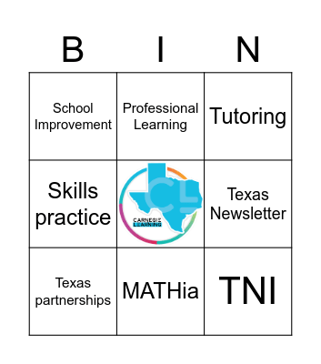 Texas Bingo Card