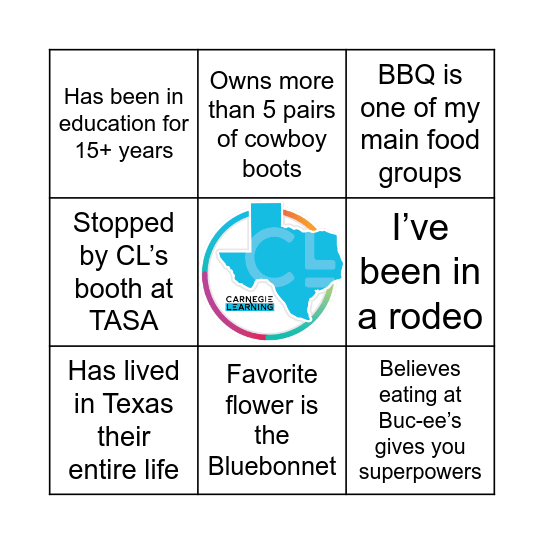 Texas Bingo Card