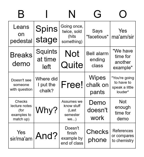 Spelio Bingo Card