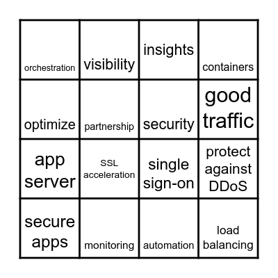 F5 & Morgan Stanley Loteria Bingo Card
