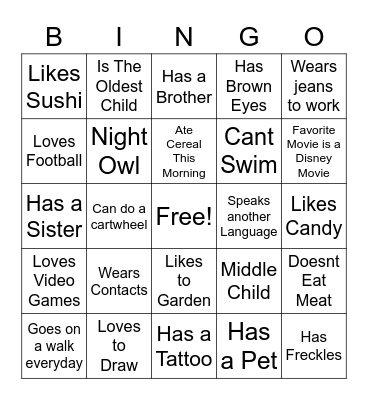 Bingo Card