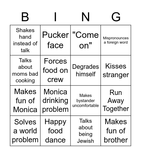 PHIL Bingo Card