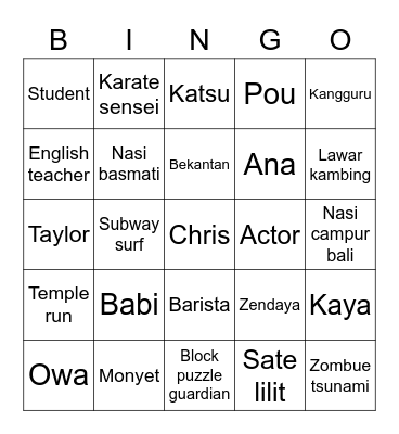 Bingo louis Bingo Card