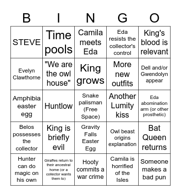 For The Future Bingo Card