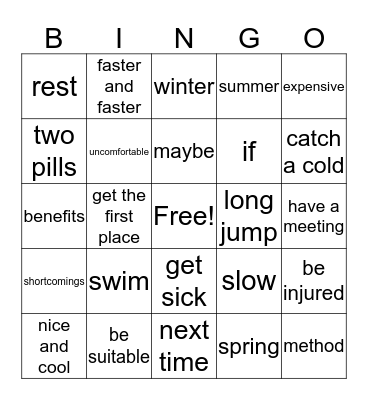 Review Bingo Card