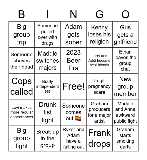 "Freshman Academy" 2023 Bingo Card Bingo Card