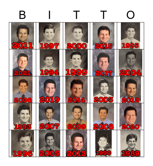 BITTINGER BINGO! Bingo Card