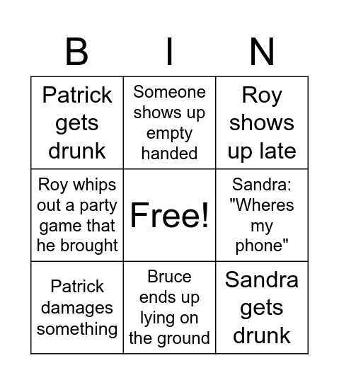 Aus Day Bingo Card