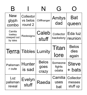 For the Future Bingo Card
