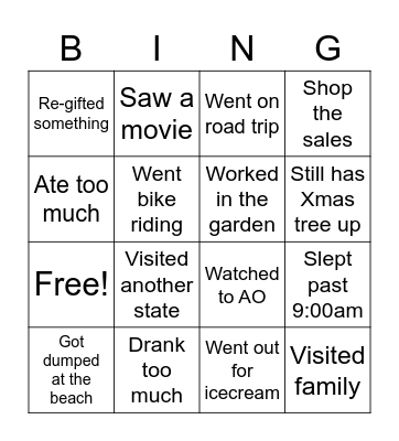 ILC Team - Bingo Card