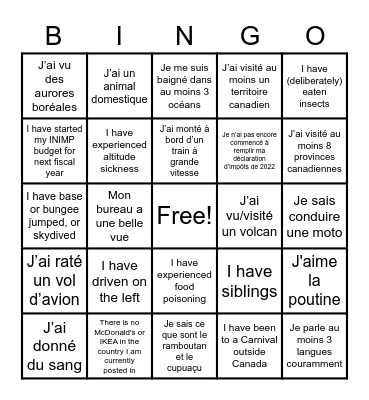 MPM BINGO DES GPM Bingo Card