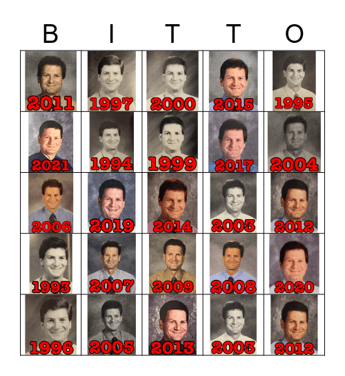 BITTINGER BINGO! Bingo Card