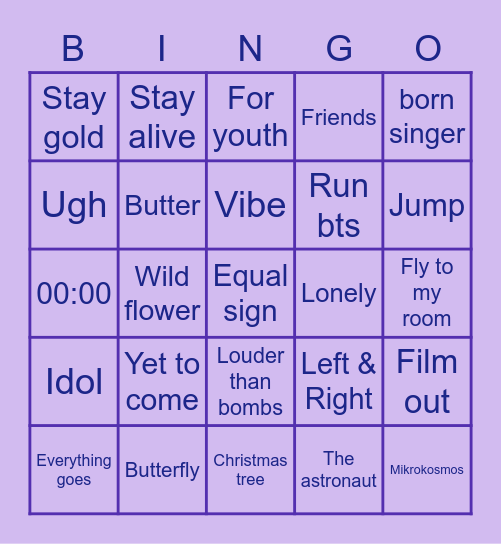 kaehyth Bingo Card