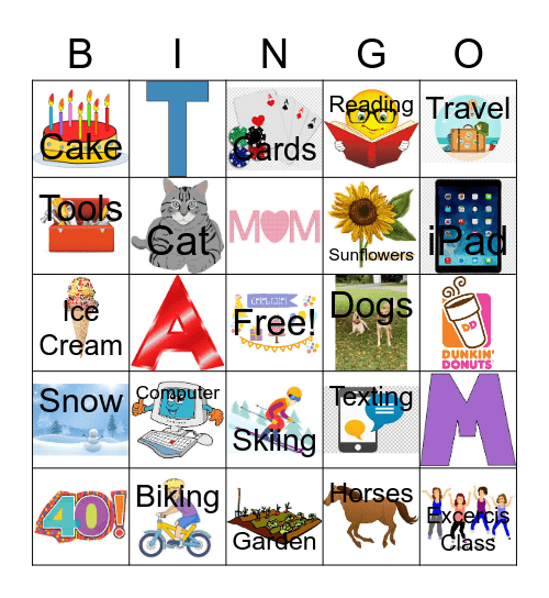 Celebrate Bingo Card