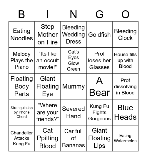 House - Round 3 Bingo Card