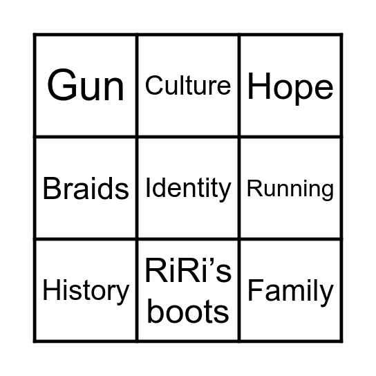 Marrow Thieves Themes Bingo! Bingo Card