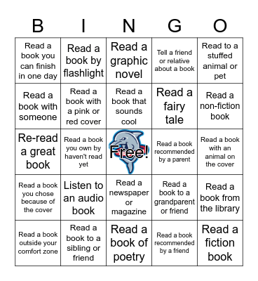 February Reading Challenge Bingo!! Bingo Card
