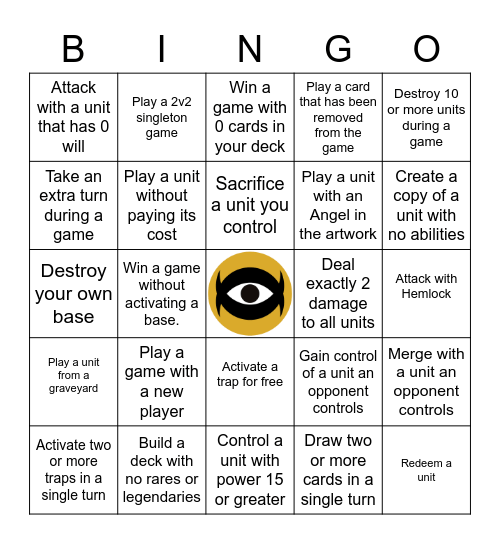 Legions of Will Singleton Bingo Card