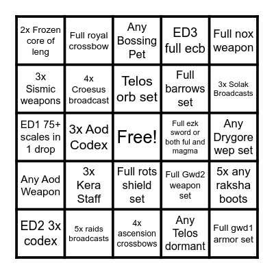 The Bruvs PVM Bingo 2023 Bingo Card