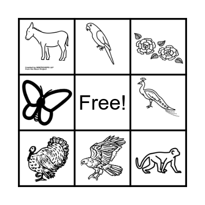 Frida's Animalitos Bingo Card