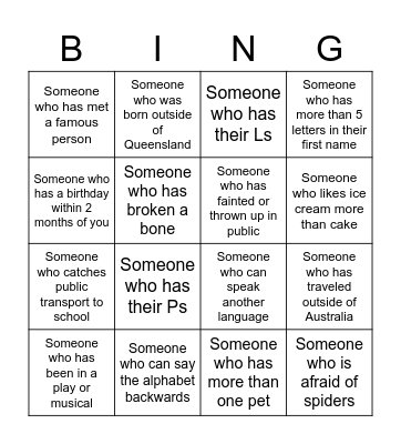 12B PC Human Bingo Card