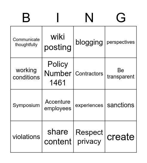 Symposium 2023 Q2 Bingo Card