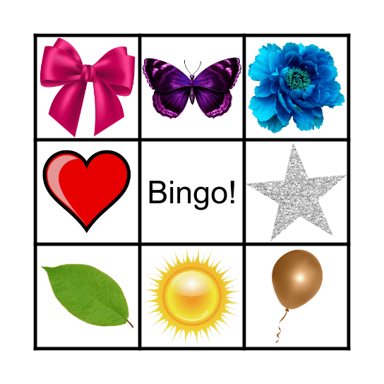 Bingo: As Cores Bingo Card
